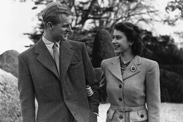 Isabel y Felipe en su luna de miel, en noviembre de 1947.