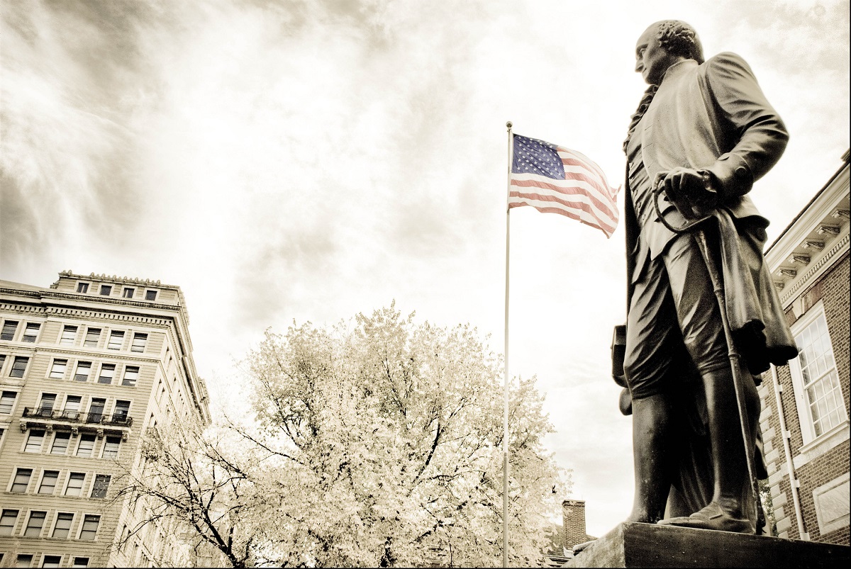 George Washington bandera EUA Norteamerica