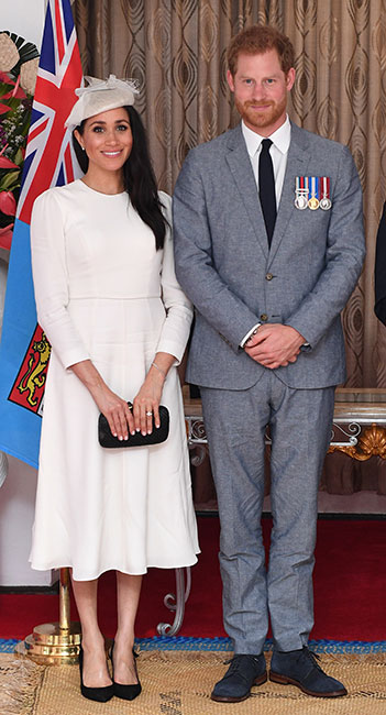Meghan y Harry llegan a Suva