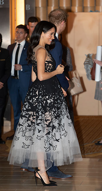 meghan in oscar de la renta