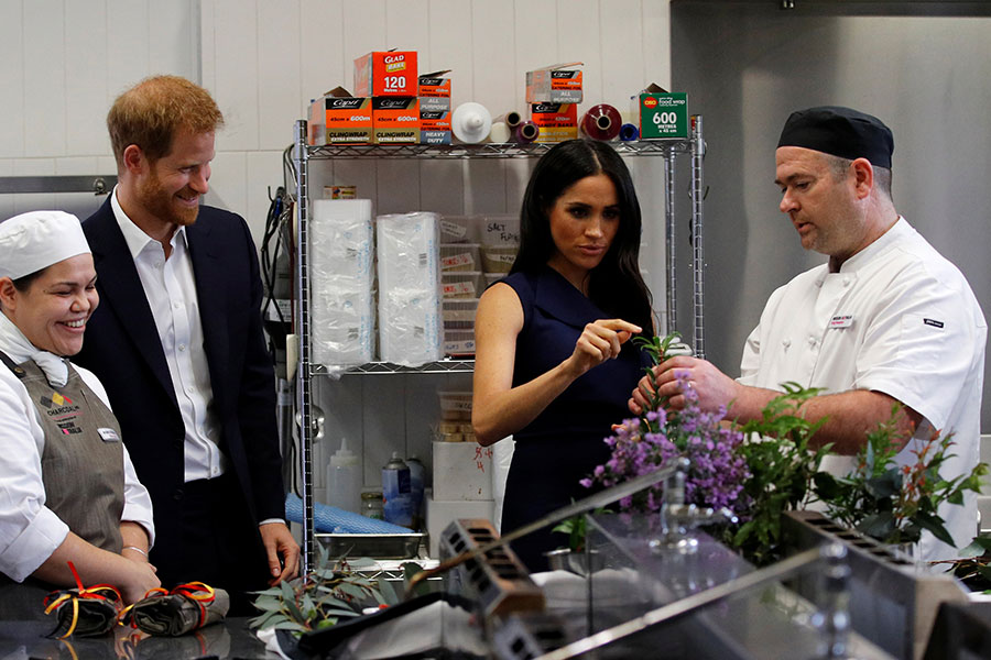 Meghan y Harry en Melbourne