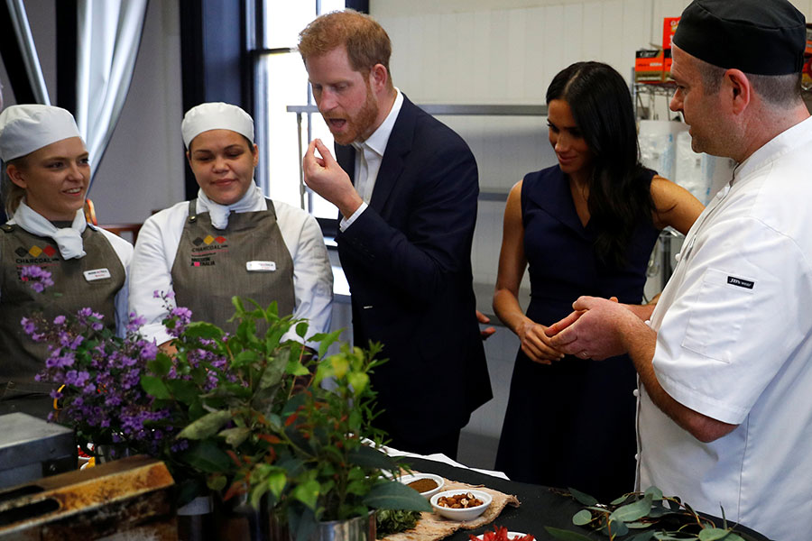 Meghan y Harry en Melbourne