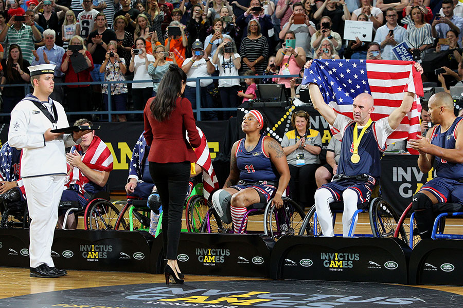 Meghan Markle en la final de los Invictus Games en Sídney