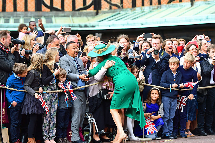 Sarah Ferguson en la boda de la princesa Eugenia