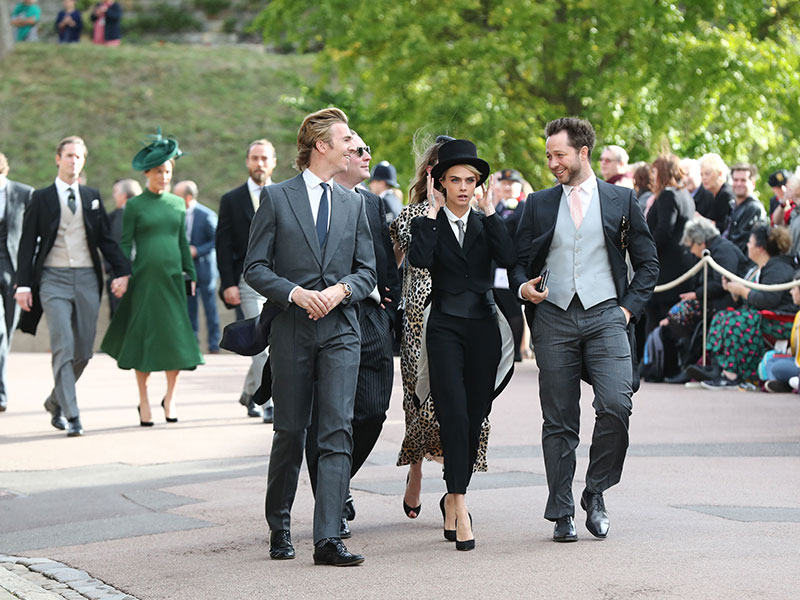 Cara Delevingne en la boda de la princesa Eugenia