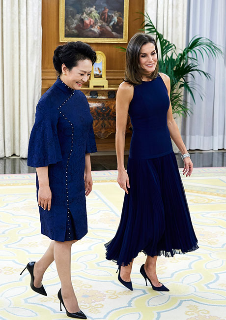 Peng Liyuan y reina Letizia