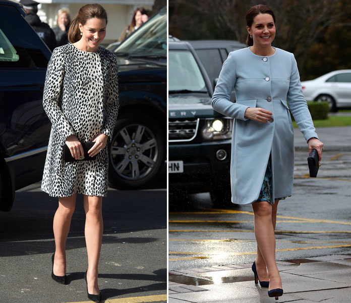 Kate embarazada con vestidos más cortos