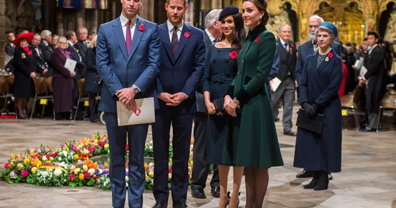 Duques de Cambridge y duques de Sussex