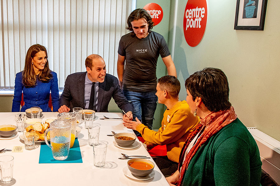 William y Kate en Centrepoint