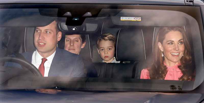 William y Kate en la cena navideña