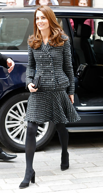 Kate Middleton viste de tweed