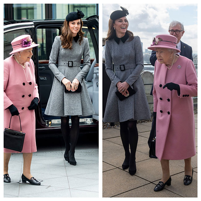 Kate Middleton y la reina Isabel en Kings College