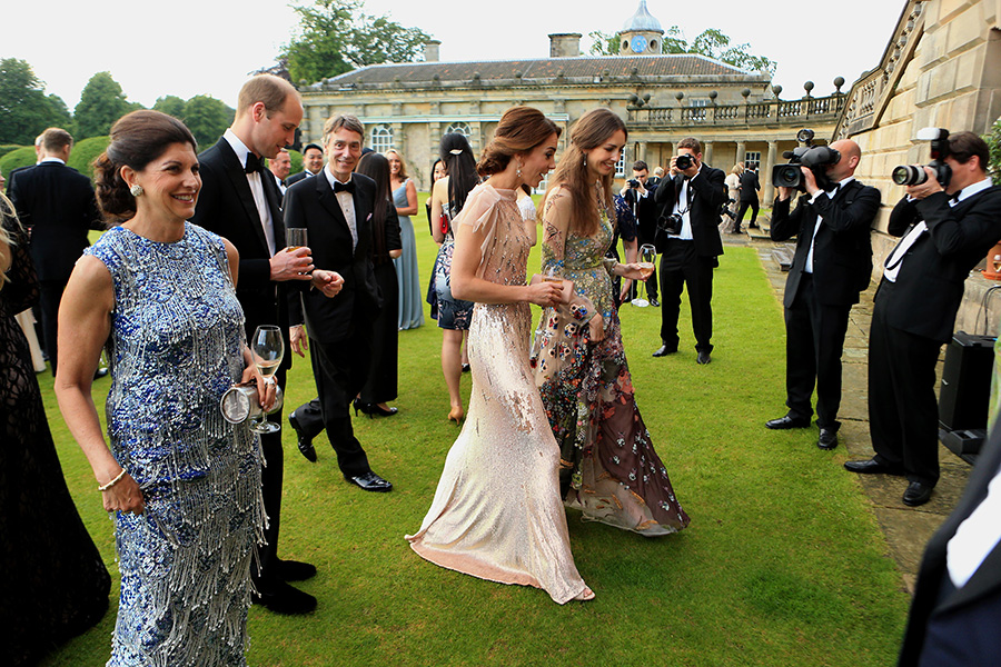 Kate Middleton, príncipe William y Rose Hanbury