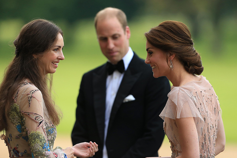 Kate Middleton, príncipe William y Rose Hanbury