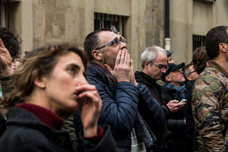 Incendio en la catedral de Notre Damme