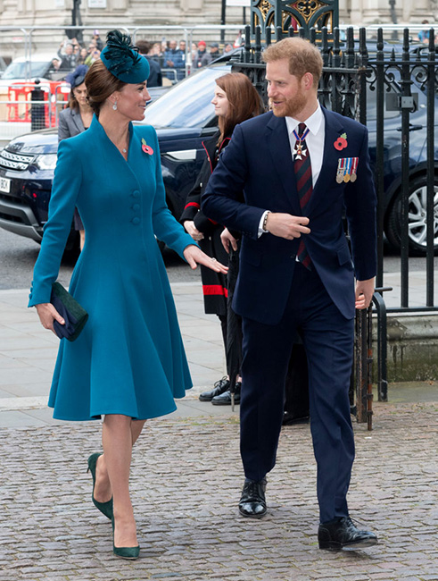 Kate y Harry en el día de ANZAC