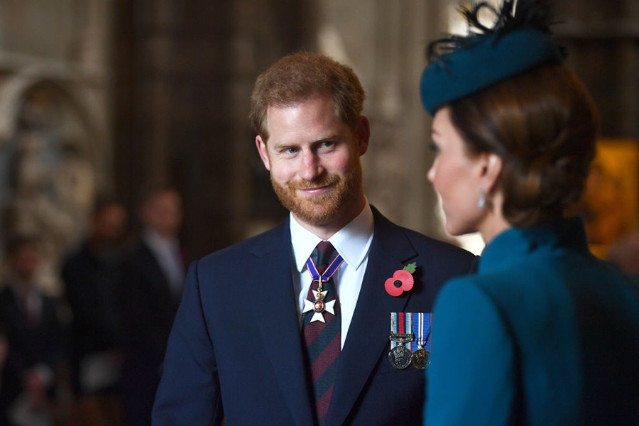 Kate y Harry en el día de ANZAC
