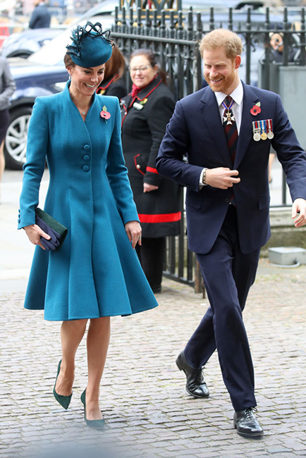 Kate y Harry en el día de ANZAC