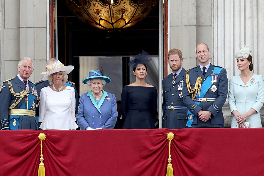 Isabel II, Carlos de Gales, Harry, William