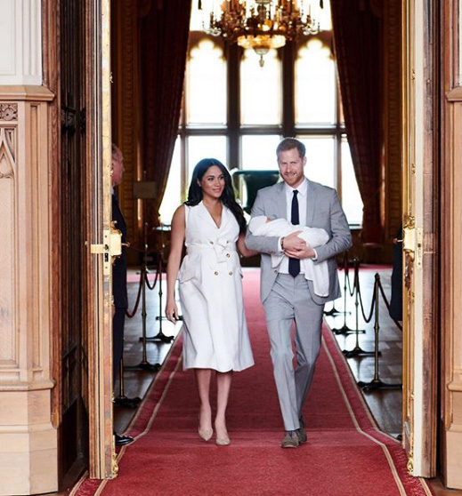 Meghan, Harry y bebé Sussex
