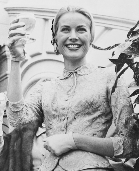 Grace Kelly on her civil wedding day on April 20, 1956 (Photo: Getty Images)