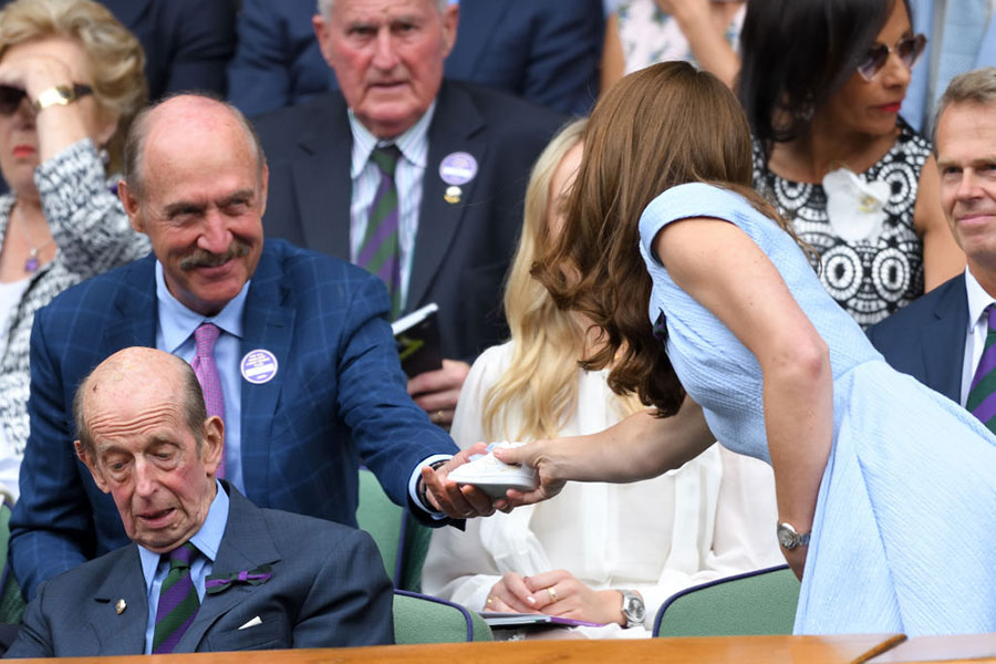 Kate Middleton con Stan Smith en Wimbledon
