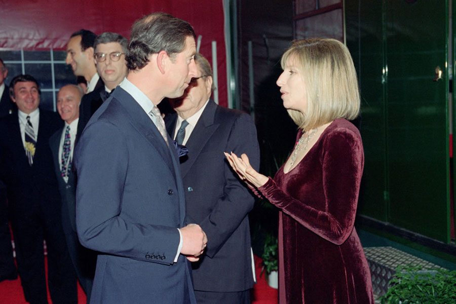 Príncipe Carlos y Barbra Streisand