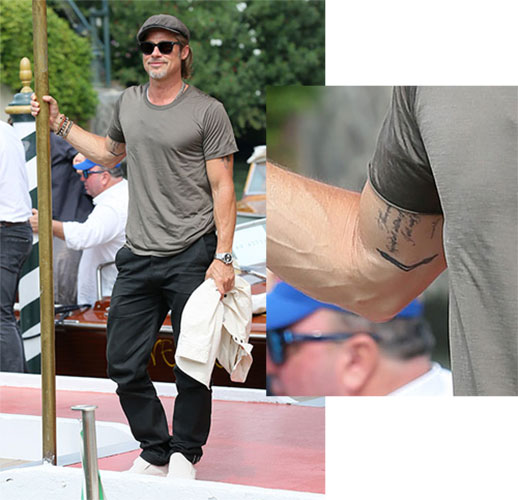 Nuevo tatuaje de Brad Pitt