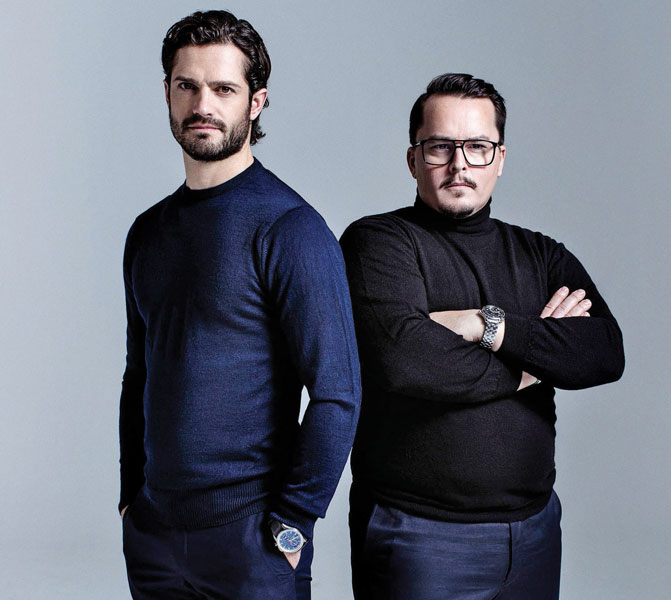 Principe Felipe de Suecia y Amigo Oscar Kylberg. Royal emprendedores.