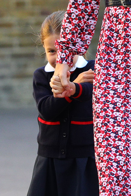 Primer día de clases de la princesa Charlotte