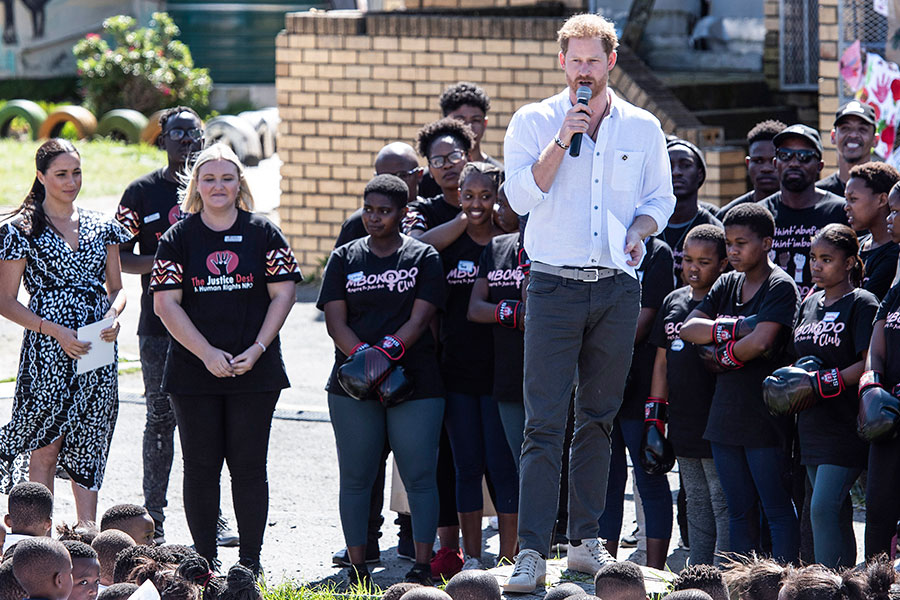 Harry y su discurso en Sudáfrica