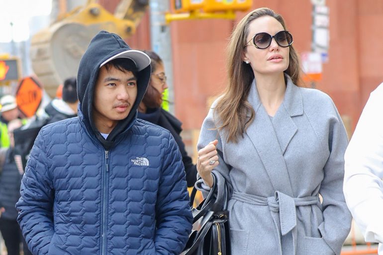 Maddox y Angelina Jolie