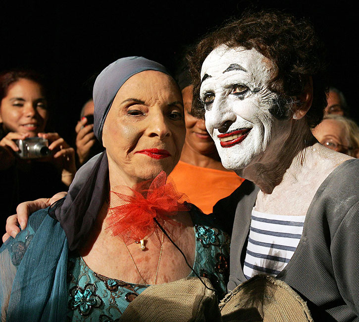 Alicia Alonso y Marcel Marceau