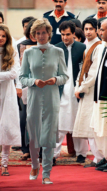 Princesa Diana en Pakistán en 1996.
