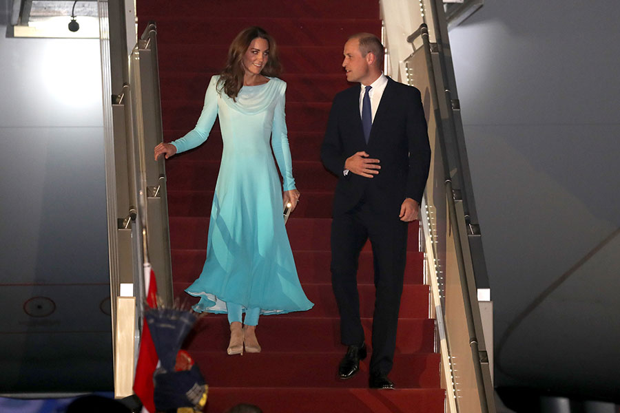 Los duques de Cambridge llegan a Pakistán