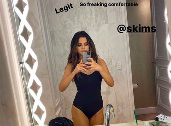 Selena Gomez con body Skims