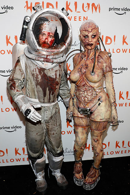 Heidi Klum y Tom Kaulitz en Halloween