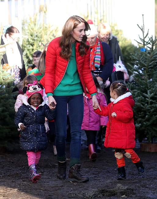 Kate Middleton con look navideño