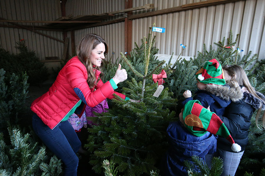 Kate Middleton con look navideño