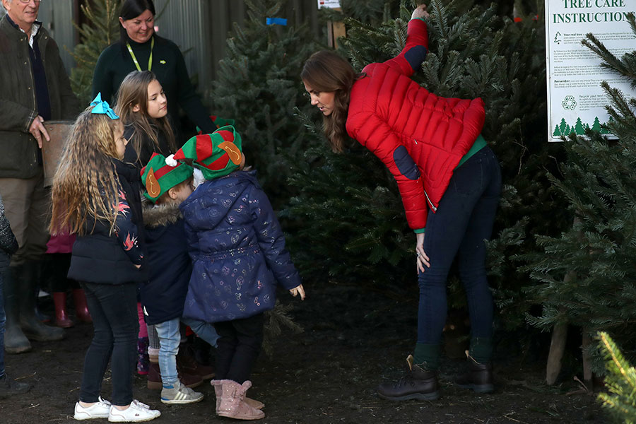 Kate Middleton con look navideño