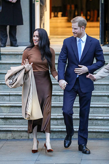 Meghan y Harry en la Casa de Canadá, en Londres