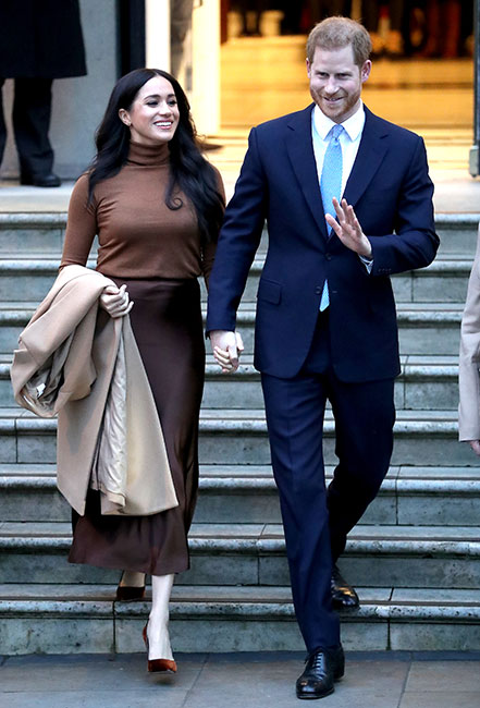 Meghan y Harry en la Casa de Canadá, en Londres
