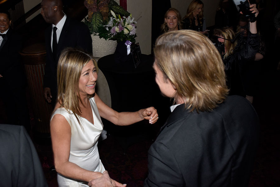 Brad Pitt y Jennifer Aniston en los SAG