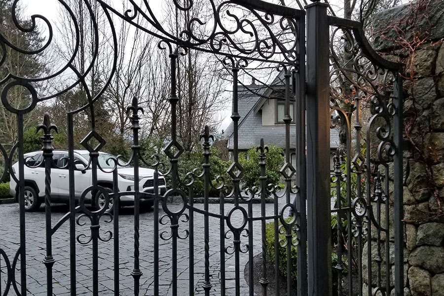 Vista de la casa temporal donde se encuentran Harry y Meghan