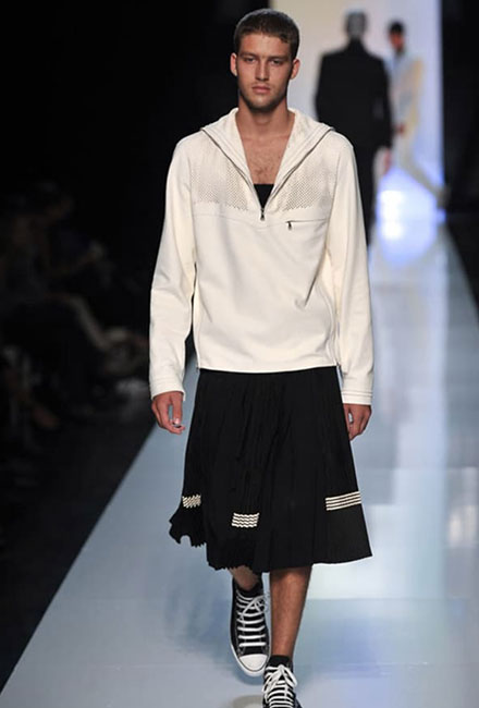 Hombres con falda, de Jean Paul Gaultier