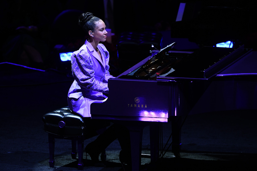 Alicia Keys memorial Kobe Bryant