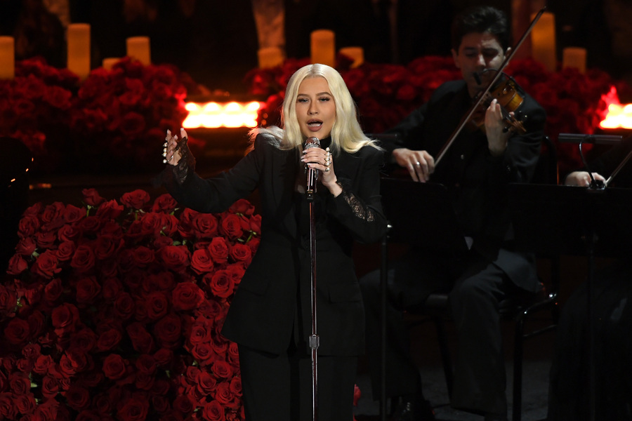 Christina Aguilera memorial Kobe Bryant