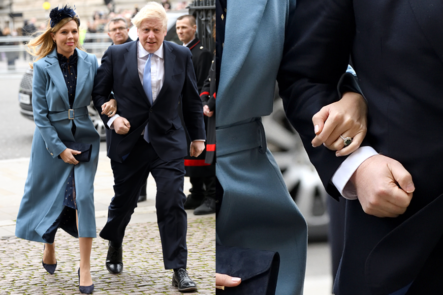 Carrie Symonds anillo Kate
