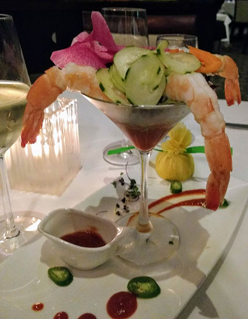 Coctel de camarón de J Prime Steakhouse