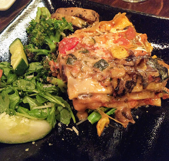 Lasaña vegetariana en Biga on the Banks